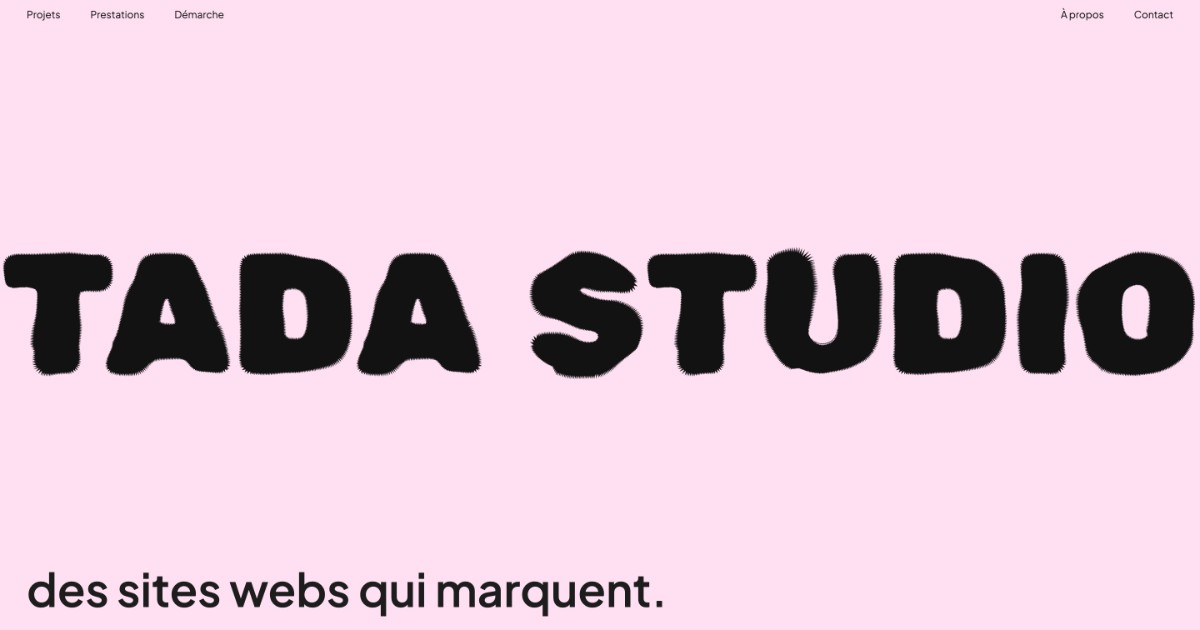 Tada Studio — Création de sites web en Suisse romande